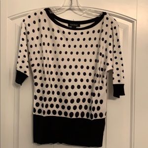White House Black Market Polka Dot Pullover